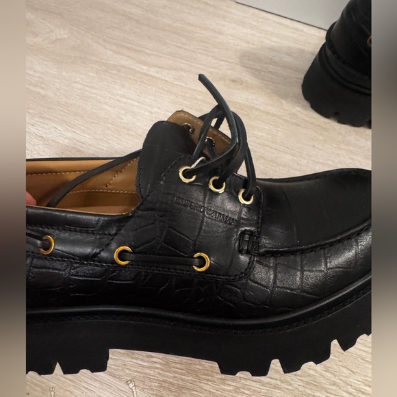 Authentic Emporia Armani leather shoes us8 - Picture 8 of 9